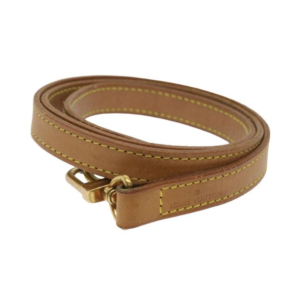 Louis Vuitton Accessories - LOUIS VUITTON Shoulder Strap Leather 36.2"" Beige LV Auth